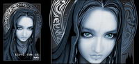 AI rendering the CG magic female vector material-2