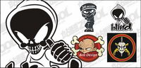 Vector material or skeleton figures