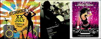 Women and the theme music vector material