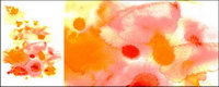 Before the ink watercolor picture material-014