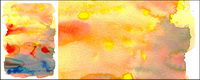 Before the ink watercolor picture material-013
