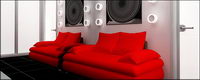 Fashion decorated living room picture material-4