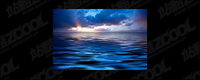 The sea at dusk picture material-6