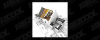 3D buildings and the floor plan -11