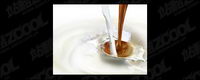 City of Life milk and coffee picture material