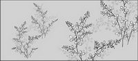 Line drawing of flowers -17