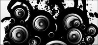 People with speakers Vector