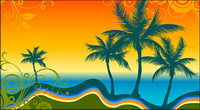 Vector patterns and sea palm