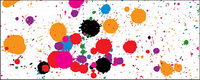 Vector trend of design elements - color ink