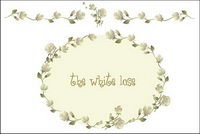 Rose-white pattern