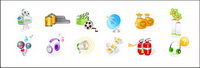 Microphone, headphones vector icon