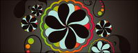 Spring pattern vector material