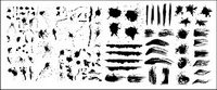 The ink and ink marks