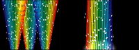 Rainbow lines vector material