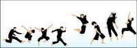 The figure jumps