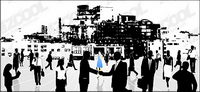 Vector urban business elite material