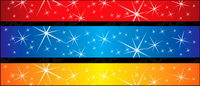 Stars sparkling vector background material