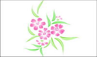 Small hand-painted flowers