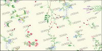 Variety of fine material small flowers psd