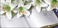 Books and lily