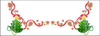 Christmas exquisite lace Vector material-16