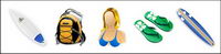 Beach equipment travel series transparent PNG icon