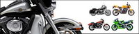 Cool motorcycle series of transparent PNG icon