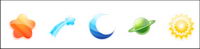 Star Series lovely transparent PNG icon