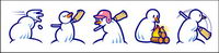 Transparent Snowman series transparent PNG