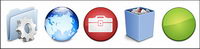 Crystal Apple style semi-transparent PNG icon