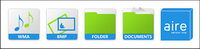 Simple icon series of transparent PNG icon