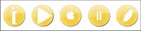 Gold round crystal button computer icon transparent png