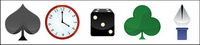 Poker style computer icon transparent png