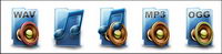 Png format of computer music icon