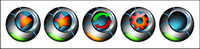 High-tech computer style icon png