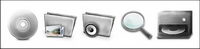 Retro style computer icon png