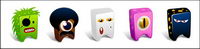 Tooth shape cartoon monster computer icon png
