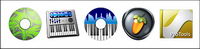 Theme music and sound computer icon png