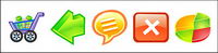 Crystal cartoon style icon for transparent png