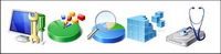 Exquisite vista style icon png