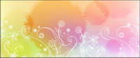 Dream patterns and ink background material