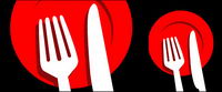 Tableware vector illustrations