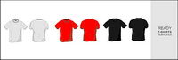 -shirt template vector material