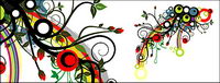 The tide patterns of flowers Vector