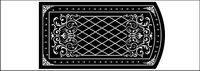 black and white pattern vector material-3