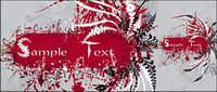 Vector nostalgia trend of plant material