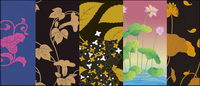 Vector traditional pictorial series  2-Flower plants