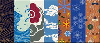 Vector traditional pictorial series  6-Weather changes