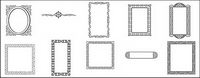 Practical lace border element vector material
