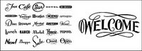 English common vector font design material